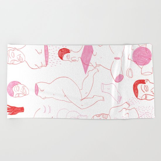 Pink Beach Towel