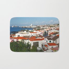 Sao Miguel, Azores Bath Mat | European, Coast, Village, Photo, Housing, Coastal, Pontadelgada, Seaside, Azores, Daylight 