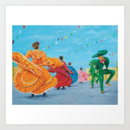 Baile Folklorico de Mexico Art Print