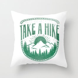 Take A Hike Throw Pillow