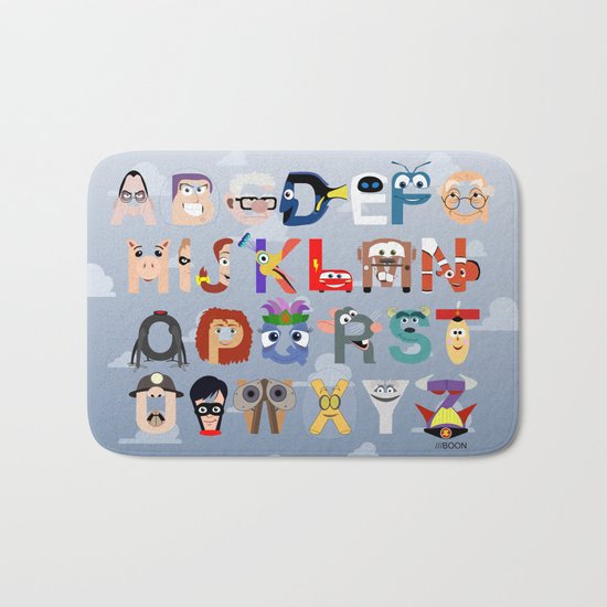 P is for Pixar (Pixar Alphabet) Bath Mat