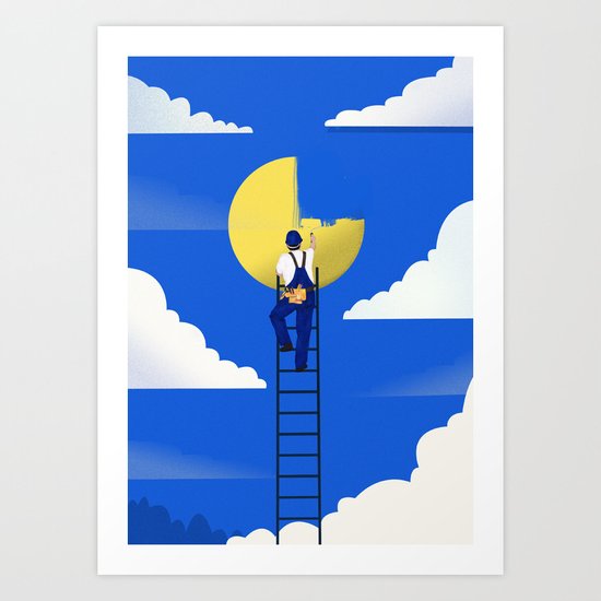 moon Art Print