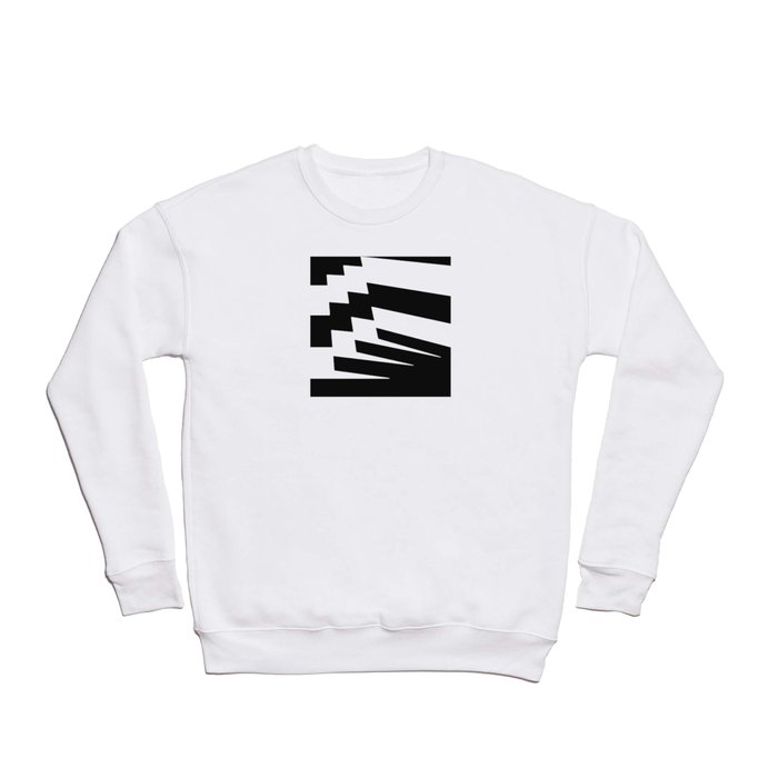 Black and white abstract tile Crewneck Sweatshirt by ARTbyJWP | Society6