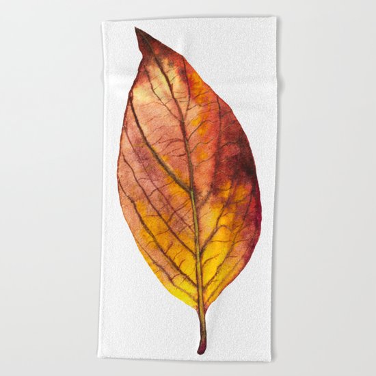 Autumn Leaf 03 Beach Towel
