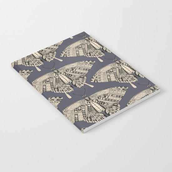 swallowtail butterfly dusk black Notebook