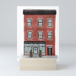 Rucola Restaurant in Brooklyn Mini Art Print