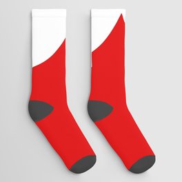 Number 8 (White & Red) Socks