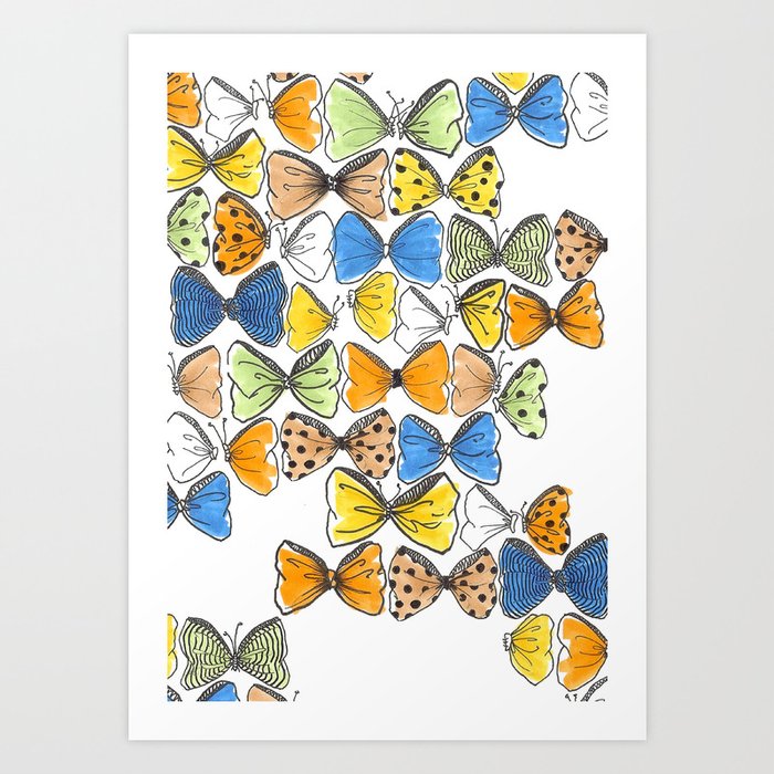 More Bows & Butterflies Art Print