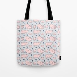 Little pigs & big pigs Tote Bag