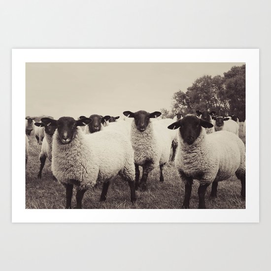 You looking at me Art Print