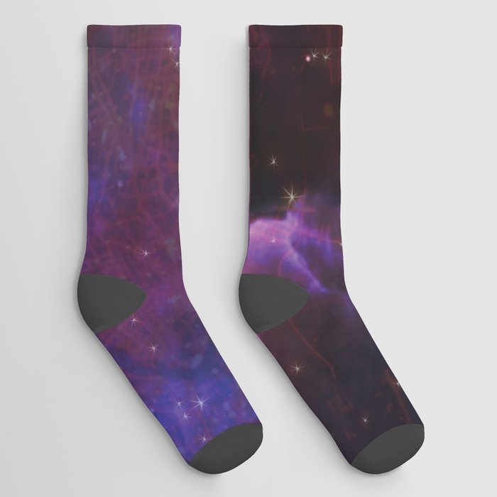 Cool Outer Space Print Galaxy Lover Pattern Socks