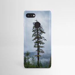 Western Hemlock tree in the moody clouds near Whistler, British Columbia, Canada Android Case