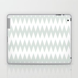 Blue Gray and White Zig Zag Line Stripe Pattern Pairs DV 2022 Popular Colour Mellow Blue 0468 Laptop Skin