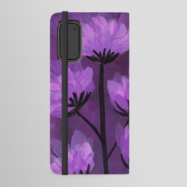 Very Peri Floral Art Android Wallet Case