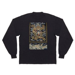 Antique 18th Century Chinese Dragon Long Sleeve T-shirt