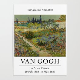 Garden at Arles by Vincent Van Gogh Poster