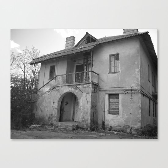 Lost on a half Canvas Print