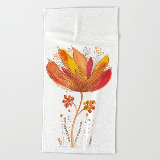 Botanical vibes 13 Beach Towel