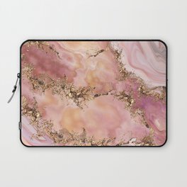 Rose quartz and pastel pink marble Laptop Sleeve