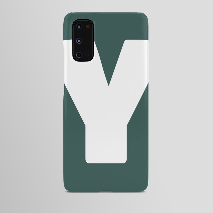 Y (White & Dark Green Letter) Android Case
