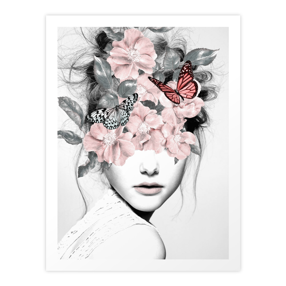 Woman With Flowers 10 Art Print By Dada22 Woman With Flowers 10 Art Print By Dada22