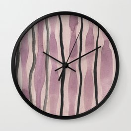 Purple watercolor Wall Clock