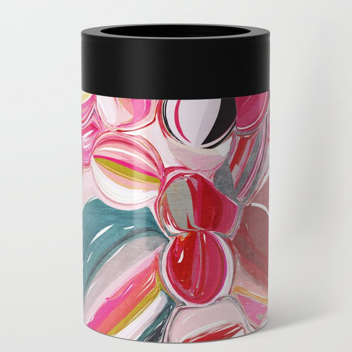 Beach Balls Colorful Abstract Can Cooler By Elsysart