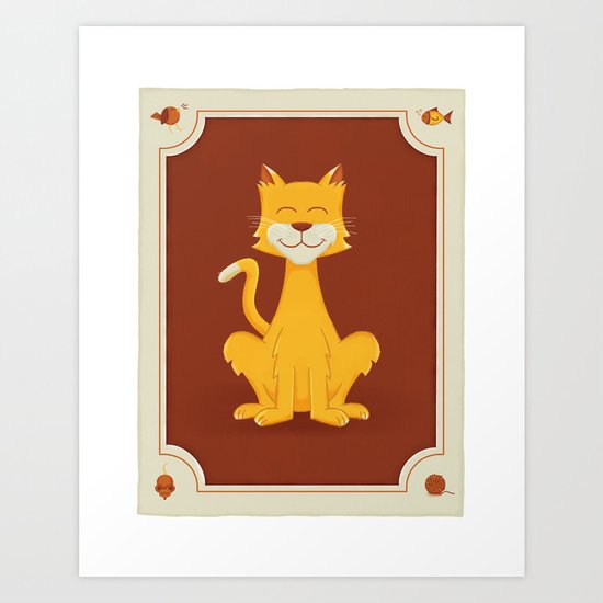 Nine Happy Lives Art Print