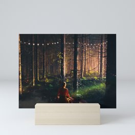 An afternoon in a Mystic Forest Mini Art Print