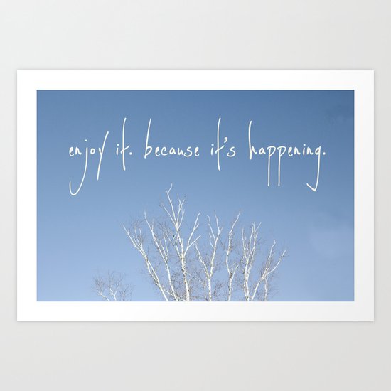 perks of being a wallflower - life is happening Art Print
