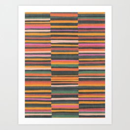 Striped pattern 02 Art Print
