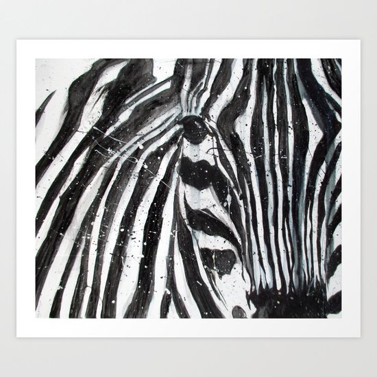 Stripes // The Zebra Art Print