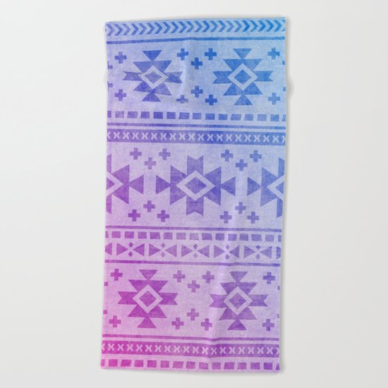 Aztec Pattern 04 Beach Towel