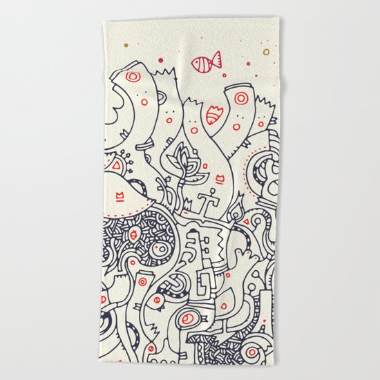 Deep in the Ocean Beach Towel