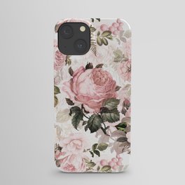 Vintage & Shabby Chic - Sepia Pink Roses  iPhone Case
