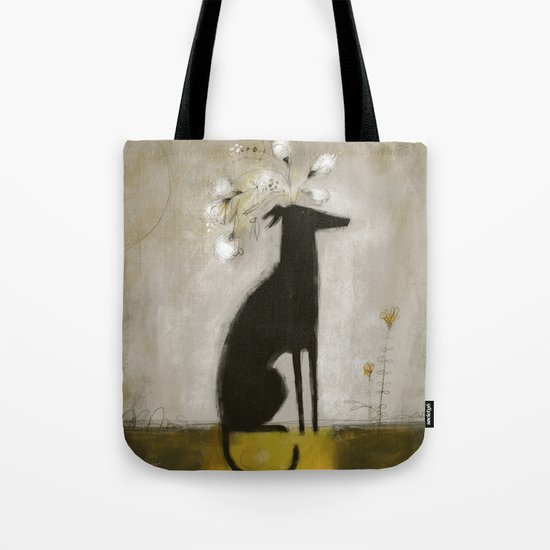 BLACK DOG Tote Bag