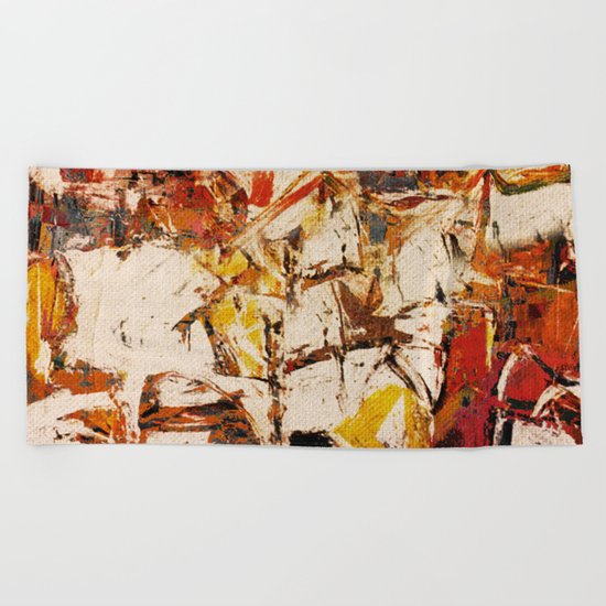 Horse Racing Beach Towel