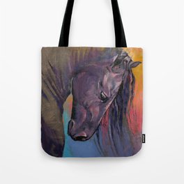 Friesian Horse Tote Bag