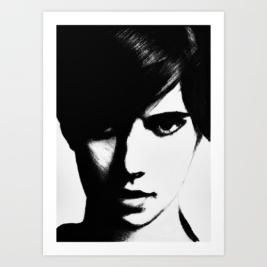 Slender Face Art Print