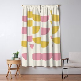 Pink And Yellow Blackout Curtains Society6