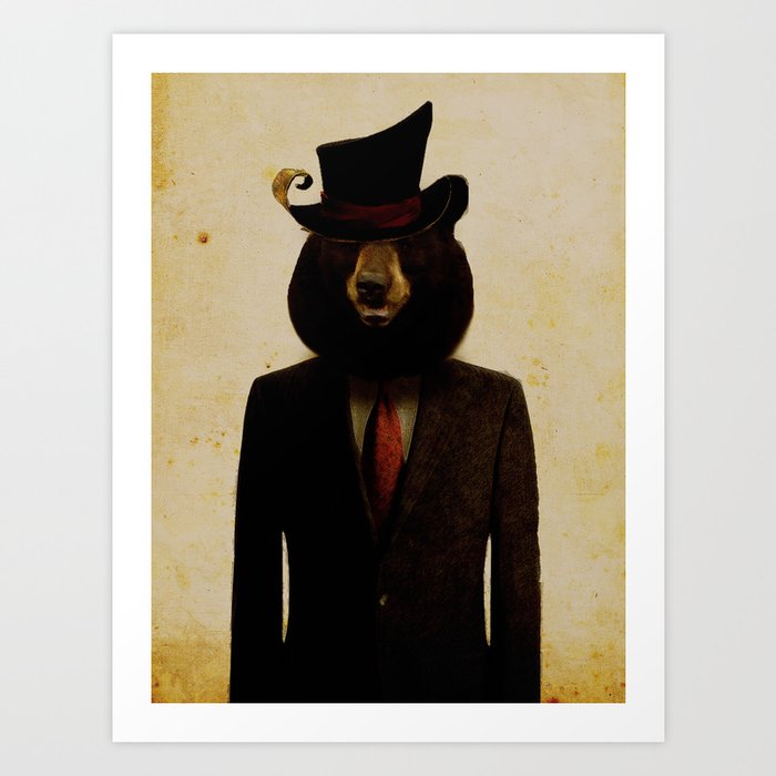 Uncle Bear Art Print