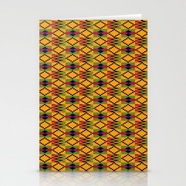 African kente pattern 6 Stationery Cards