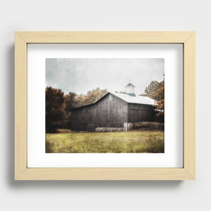 The Grey Barn Recessed Framed Print