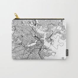 Boston White Map Carry-All Pouch