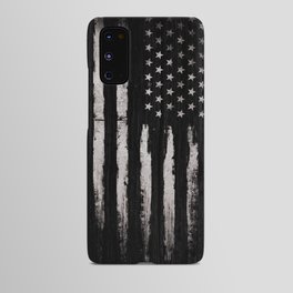White Grunge American flag Android Case