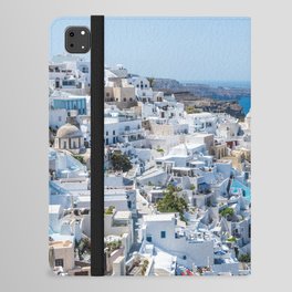 Santorini, Greece, Coastal, Cobalt Blue Ocean  iPad Folio Case