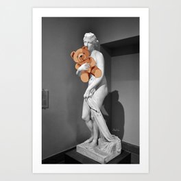 La venere con l'orsachiotto Art Print | Statue, Ancientart, Digital, Teddy, Classic, Graphicdesign 