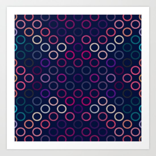 Colorful Circles VIII Art Print