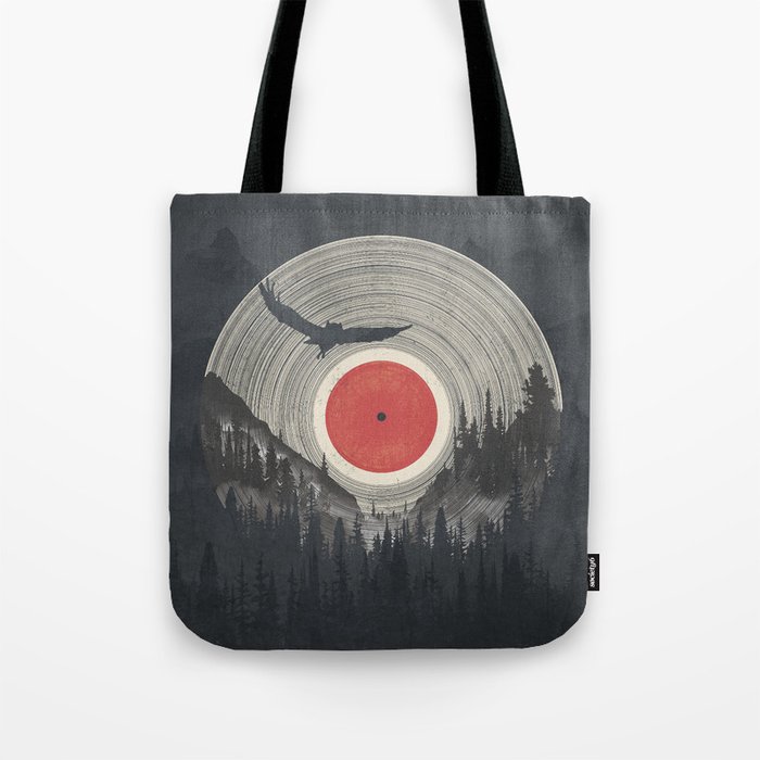 Forest Silence Vinyl Tote Bag