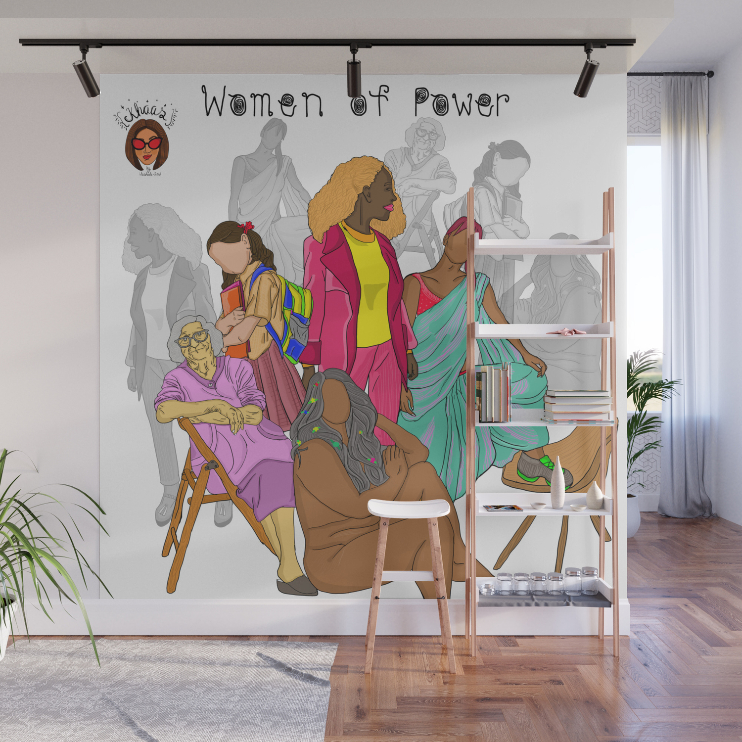 Women Of Power Print Feminism Artwork Art Print Wall Mural By Vaishali Soni Society6